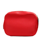 Burberry Small Branded Bright Red Grainy Leather Camera Crossbody Bag