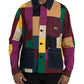 Dolce & Gabbana Multicolor Patchwork Cotton Collared Jacket