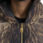 Dolce & Gabbana Parka Brown Full Zip Hooded Long Coat Jacket