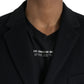 Dolce & Gabbana Black Single Breasted Trench Coat Jacket