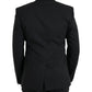 Dolce & Gabbana Black MARTINI Slim Fit Jacket Coat Blazer