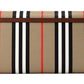 Burberry Hannah Icon Stripe Archive Tan E-Canvas Leather Wallet Crossbody Bag