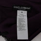 Dolce & Gabbana Elegant Purple Silk Lace Shift Dress