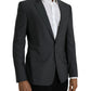 Dolce & Gabbana Gray Wool Peak Single Breasted Coat Blazer