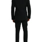 Dolce & Gabbana Black Wool MARTINI Formal 2 Piece Suit