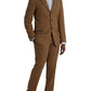 Prada Brown Cashmere 2 Piece Single Breasted Suit