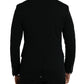 Dolce & Gabbana Black Wool 2 Piece Single Breasted Suit