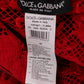 Dolce & Gabbana Elegant Red Sheath Dress with Silk Bow Belt