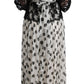 Dolce & Gabbana Elegant Polka Dotted Full Length Gown