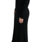 Dolce & Gabbana Elegant Full Length Sheath Gown in Black