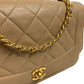 Chanel Diana Vintage Medium Beige Classic Quilted Lambskin