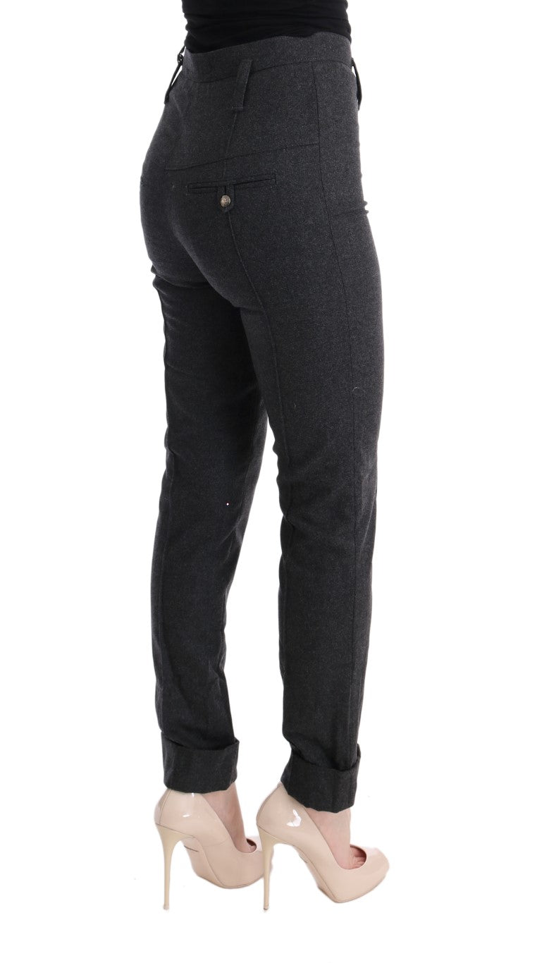 Ermanno Scervino Chic Gray Casual Skinny Pants