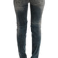 Cavalli Chic Blue Wash Slim Fit Jeans