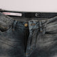 Cavalli Chic Blue Wash Slim Fit Jeans