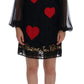 Dolce & Gabbana Black Lace Sequined Shift Dress