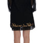 Dolce & Gabbana Black Lace Sequined Shift Dress