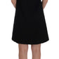 Dolce & Gabbana Black Crystal-Embellished Stretch Mini Dress