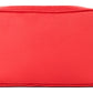 Burberry Small Red Pebbled Leather Elongated Camera Crossbody Bag Purse