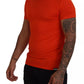 Dsquared² Orange Modal Short Sleeves Crewneck T-shirt