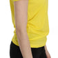 Dsquared² Yellow Round Neck Short Sleeve Shirt Top Blouse