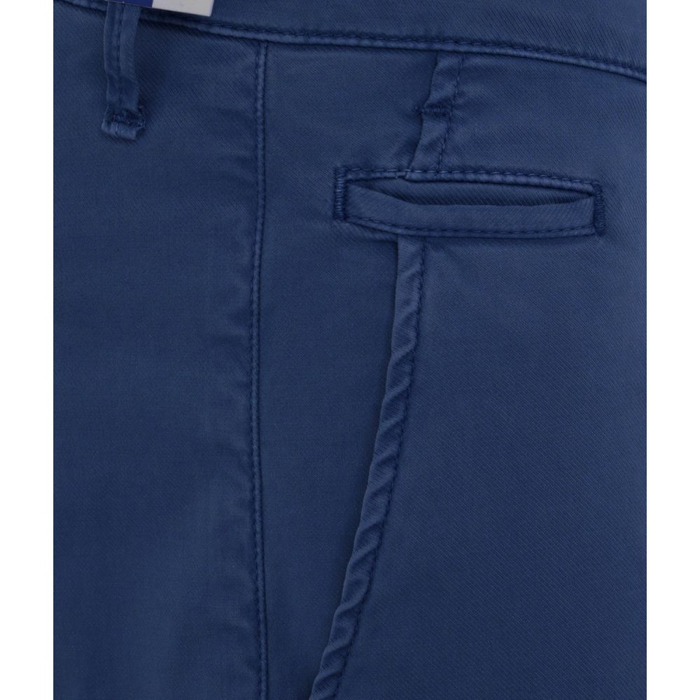 Jacob Cohen Elegant Slim Fit Chino Trousers in Blue