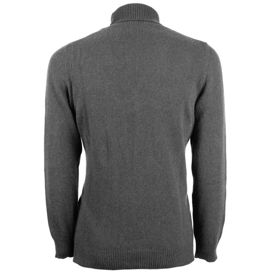 Emilio Romanelli Gray Cashmere Men Sweater