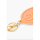 Dolce & Gabbana Elegant Orange Keychain with Gold Hardware