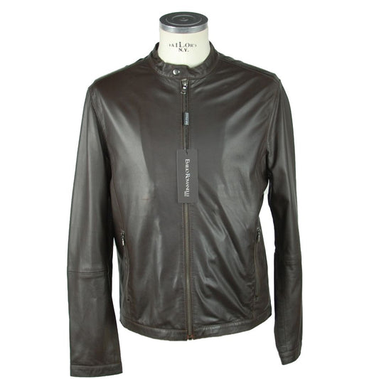 Emilio Romanelli Elegant Leather Jacket