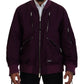 Dsquared² Purple Polyester Full Zipper Bomber Jacket