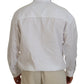 Dsquared² White Cotton Collared Casual Men Long Sleeves Jacket