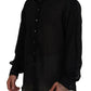 Dsquared² Black Cotton Collared Long Sleeves Formal Shirt