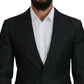 Dsquared² Black Cotton Single Breasted 2 Piece MIAMI Suit