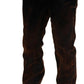 Dsquared² Brown Washed Cotton Straight Fit Casual Denim Jeans