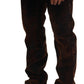 Dsquared² Brown Washed Cotton Straight Fit Casual Denim Jeans