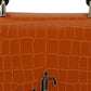 Jimmy Choo Orange Leather Top Handle and Shoulder Bag