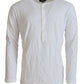 Dsquared² White Cotton Linen Long Sleeves Pullover Sweater