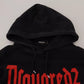 Dsquared² Black Cotton Hooded Printed Men Pullover Sweater