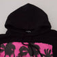 Dsquared² Black Cotton Hooded Printed Men Pullover Sweater