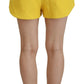 Dsquared² Yellow Peak Double Breasted Suit Blazer Short Set