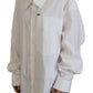 Dsquared² White Cotton Button Down Collared Dress Shirt Top