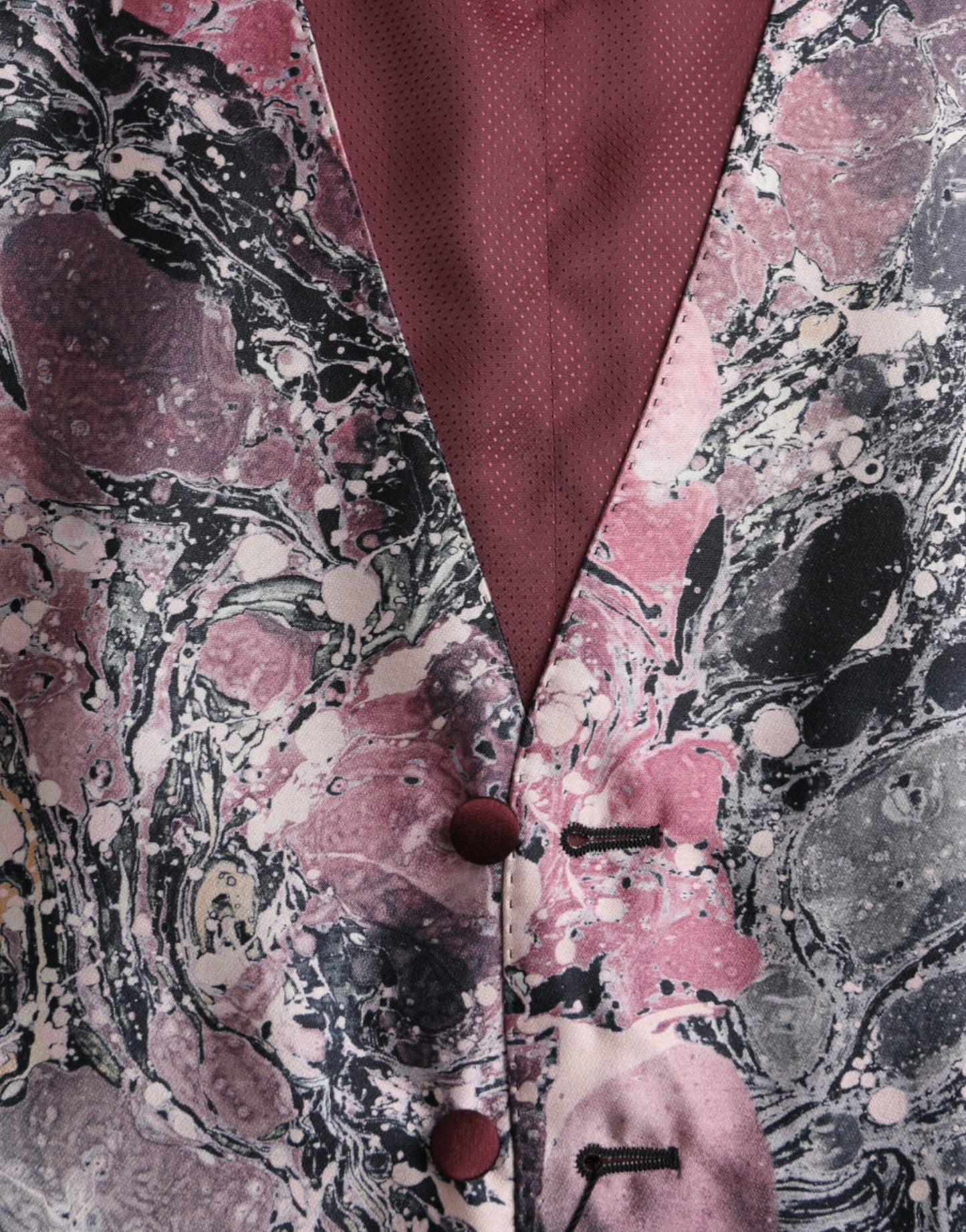 Dolce & Gabbana Multicolor Galaxy Silk Waistcoat Formal Vest