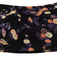 Dsquared² Black Floral Embroidery Mid Waist A-line Mini Skirt