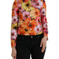 Dolce & Gabbana Multicolor Floral Brocade Blazer Coat Jacket