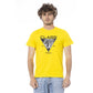 Cavalli Class Yellow Cotton Men T-Shirt