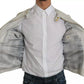 Dolce & Gabbana Leather White Biker Motorcycle Jacket