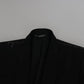 Dolce & Gabbana Black Slim Jacket Coat Blazer MARTINI