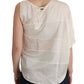 Costume National Beige Sleeveless Modal Top - Elevated Basics