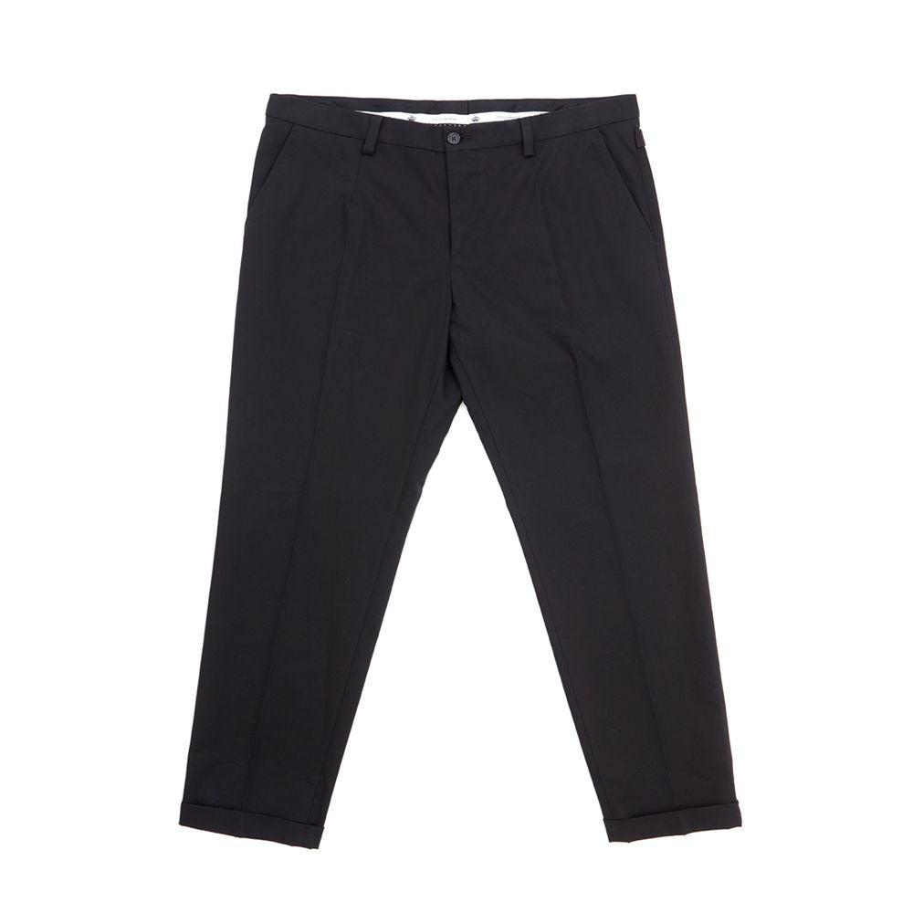 Dolce & Gabbana Elegant Black Cotton Pants for Men