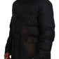 Dolce & Gabbana Black Polyester Hooded Parka Coat Winter Jacket