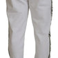 Dolce & Gabbana White Logo Jogger Jogging Cotton Pants